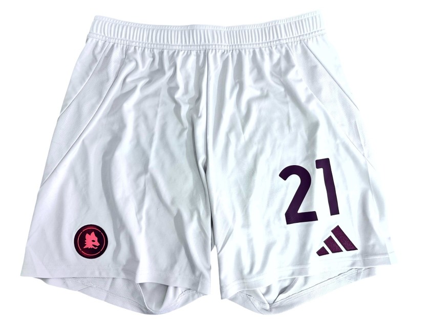 Dybala's Roma Unwashed Shorts, 2023/24