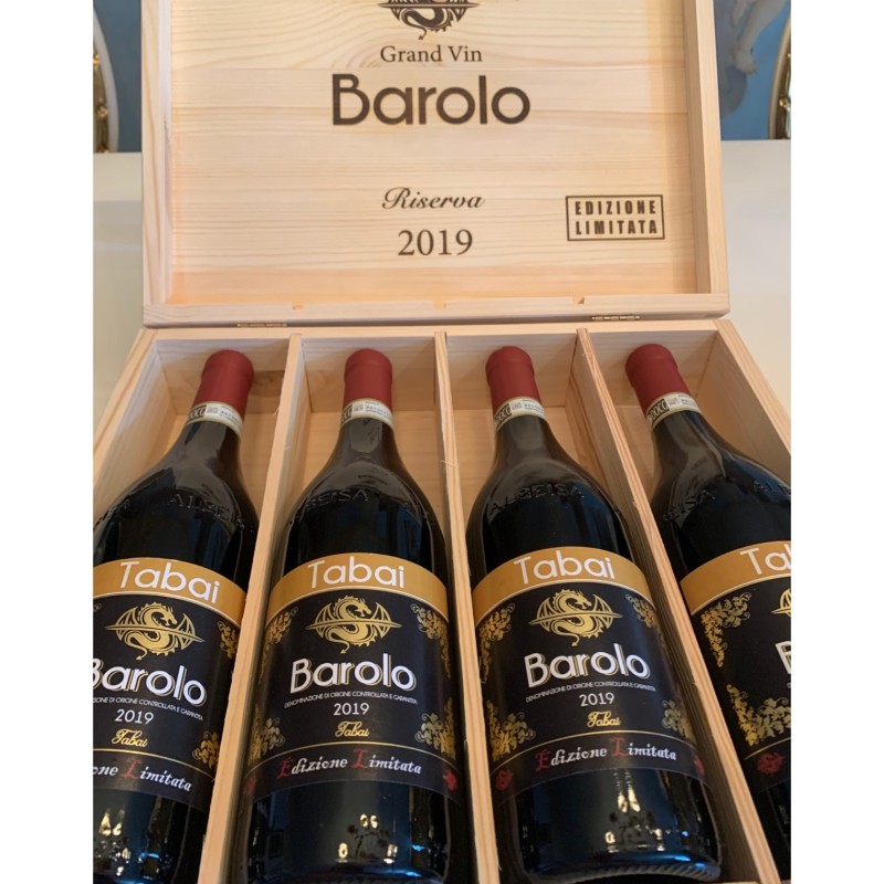 Box of 4 Bottles of Barolo Tabai Gran Vin, 2016 Reserve - Numbered Edition