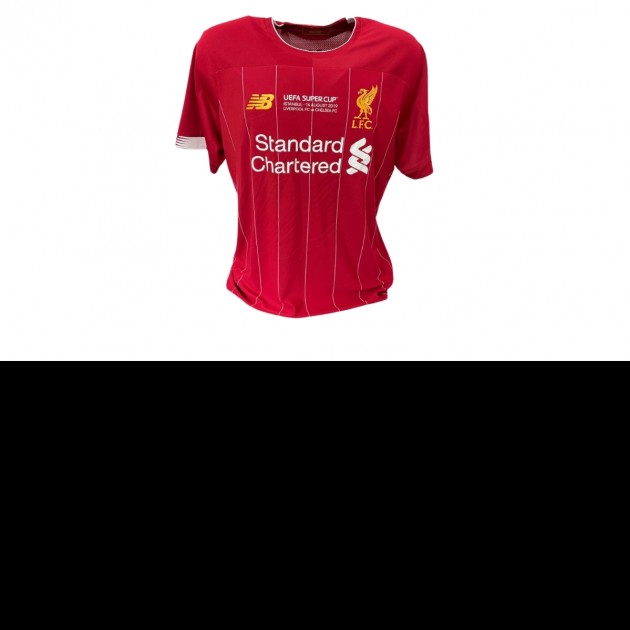 Firmino's Official Liverpool Signed Shirt, UEFA Super Cup 2019