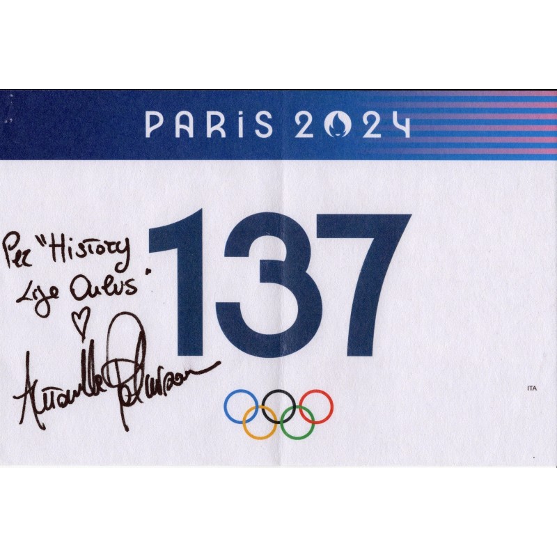 Paris 2024 Olympics - Signed Bib by Antonella Palmisano