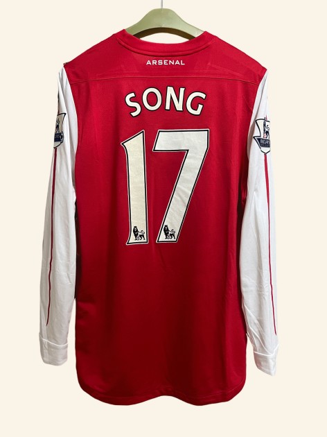 Alexandre Song's Arsenal FC 2011/12 Match-Issued 125th Anniversary Version Shirt 