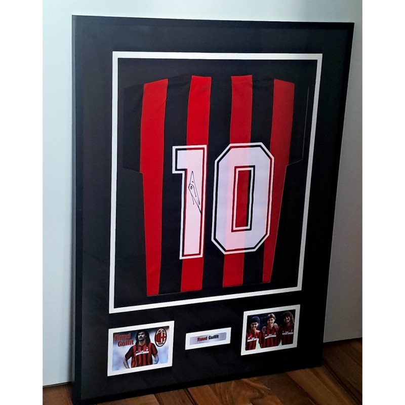 Ruud Gullit's AC Milan 1988/89 Signed and Framed Shirt