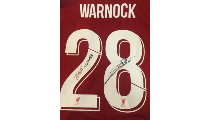 Warnock's Liverpool FC Legends Match Worn and Signed Shirt