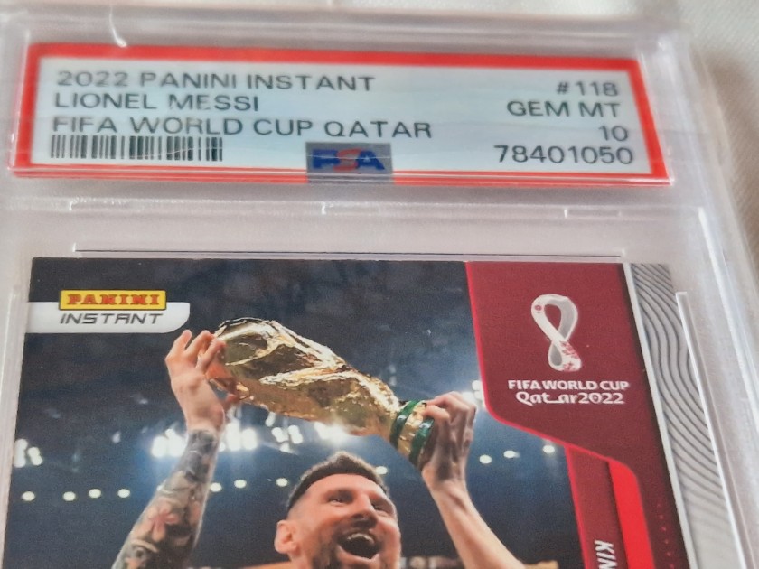Lionel Messi FIFA World Cup Panini Instant Card 2022 - CharityStars