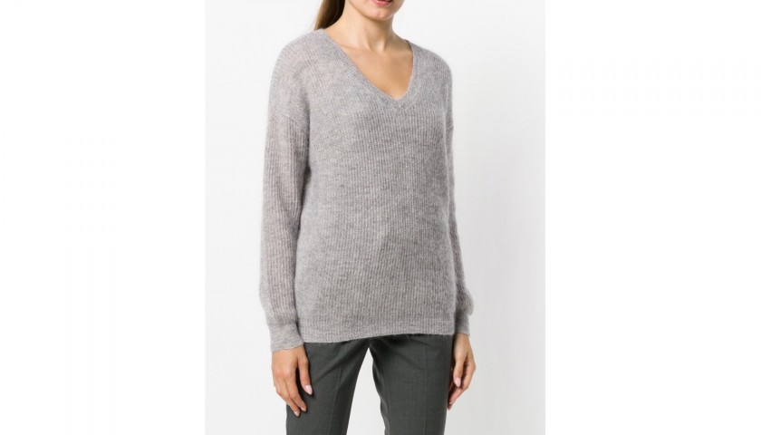 Sparkling Alpaca and Mohair Sweater by Brunello Cucinelli