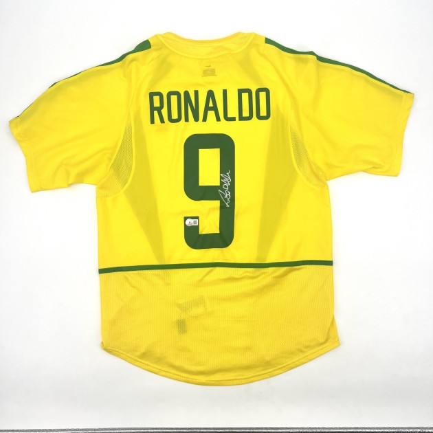 Ronaldo's Brazil 2002 World Cup Signed Shirt