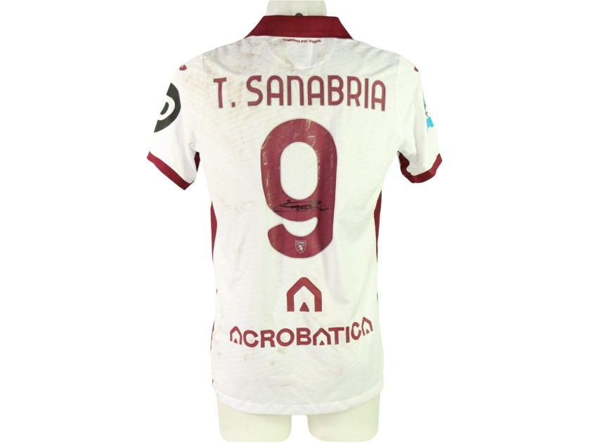 Sanabria's Signed Unwashed Shirt, Roma vs Torino 2024