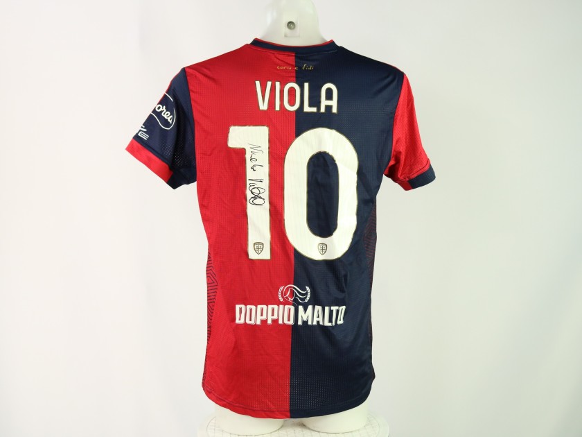 Viola's Signed Unwashed Shirt, Cagliari vs Bologna 2024