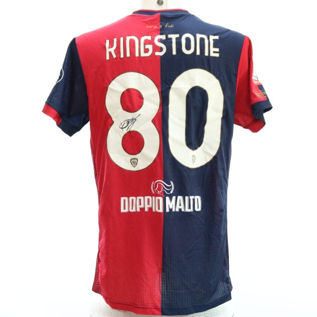 Mutandwa's Signed Unwashed Shirt, Cagliari vs Carrarese Coppa Italia 2024