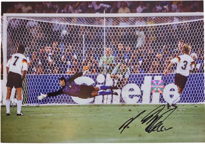 Photograph signed by Andreas Brehme