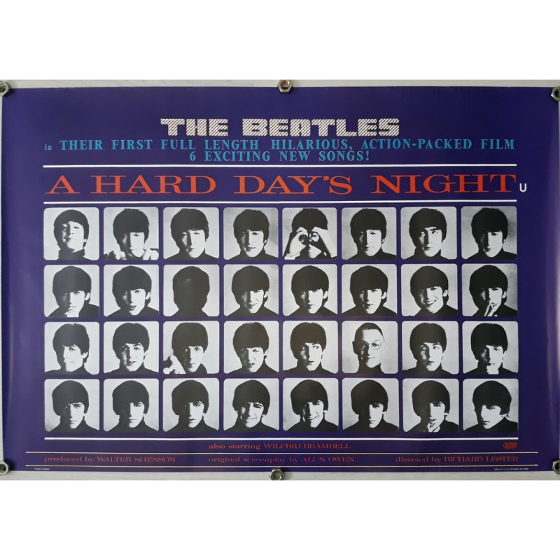 The Beatles "A Hard Day's Night" Horizontal Poster