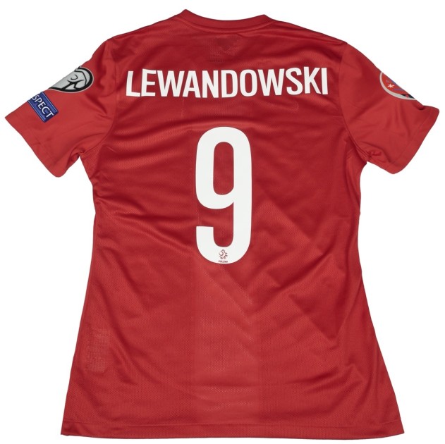 Lewandowski's Match-Issued Shirt, Poland EURO 2016