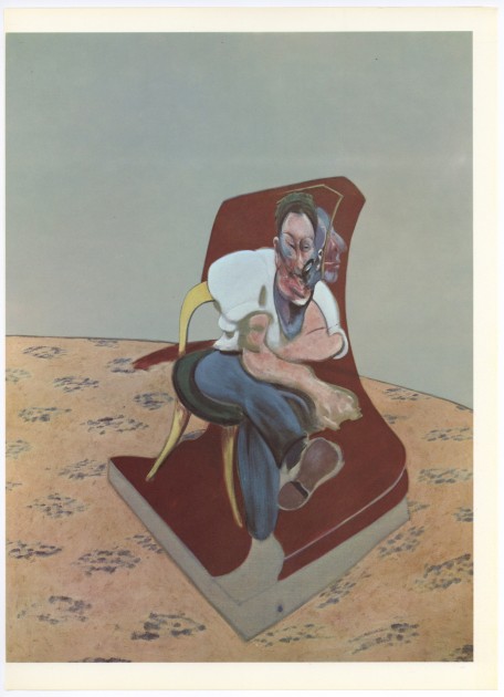 'Lucian Freud' Lithograph by Francis Bacon