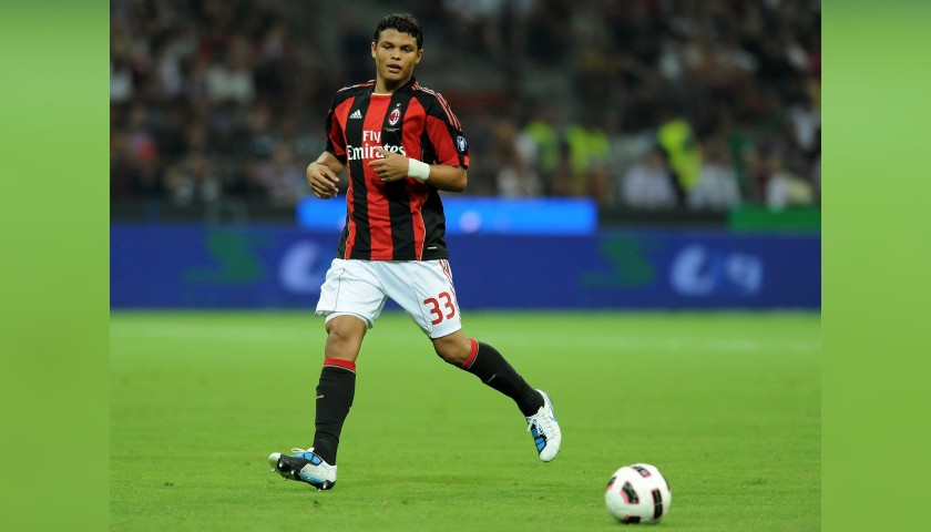 Thiago Silva's AC Milan Match-Worn Shirt, 2010/11 Season