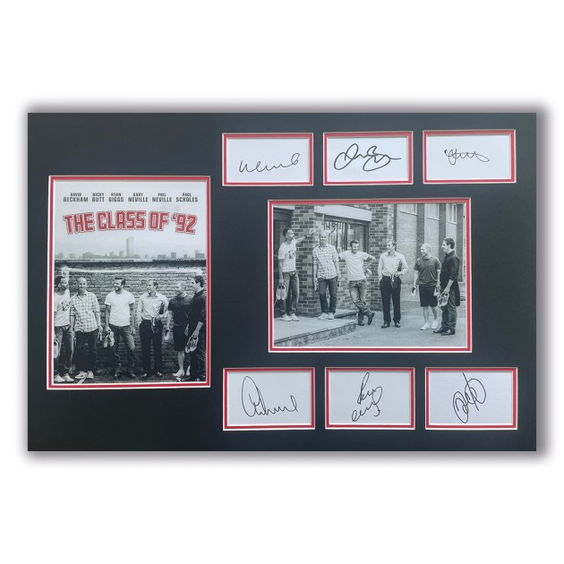 Display Classe '92 Manchester United - Autografato