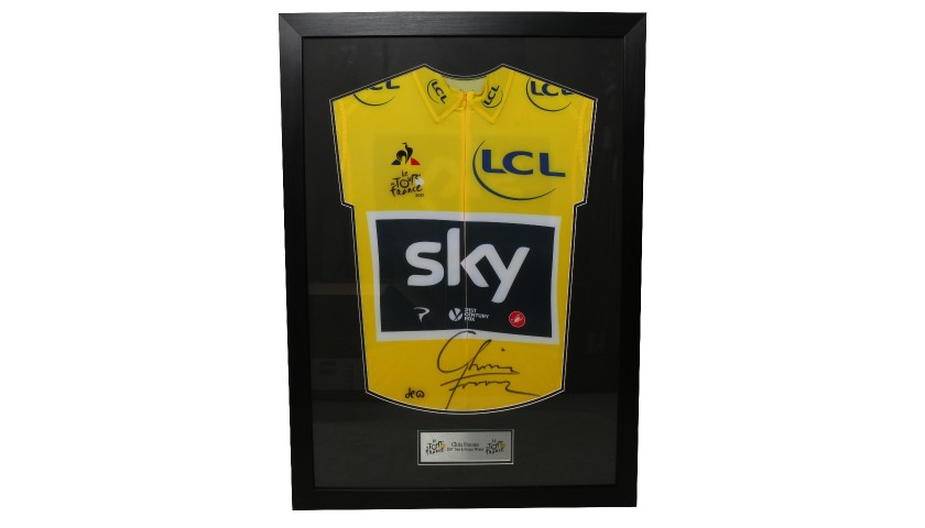 Chris Froome Signed and Framed 2017 Cycling Jersey