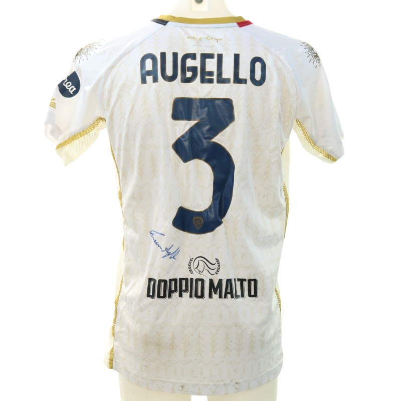 Augello's Signed Unwashed Shirt, Genoa vs Cagliari 2024