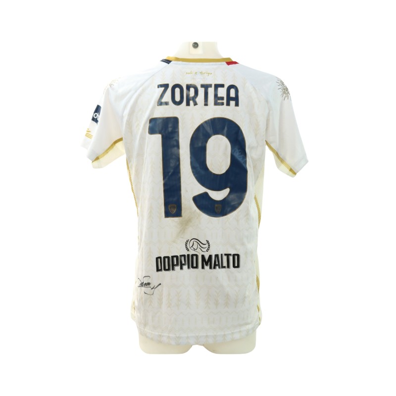 Maglia Zortea Venezia vs Cagliari Unwashed, 2024 - Autografata