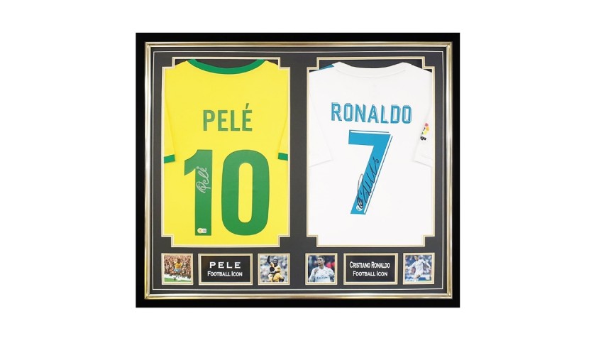 RONALDO Signed Brazil Jersey Display – Superstars & Legends