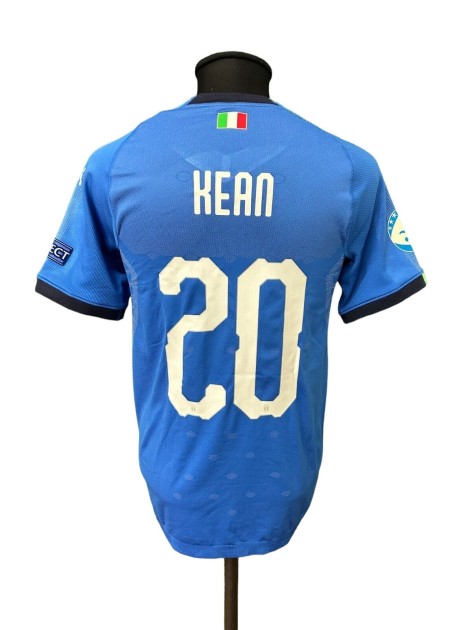 Maglia Kean Italia Under 21 preparata 2019