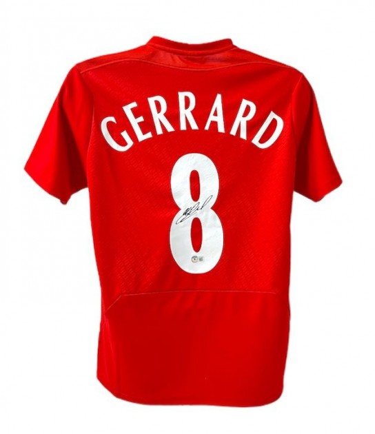 Steven Gerrard's Liverpool Signed Shirt