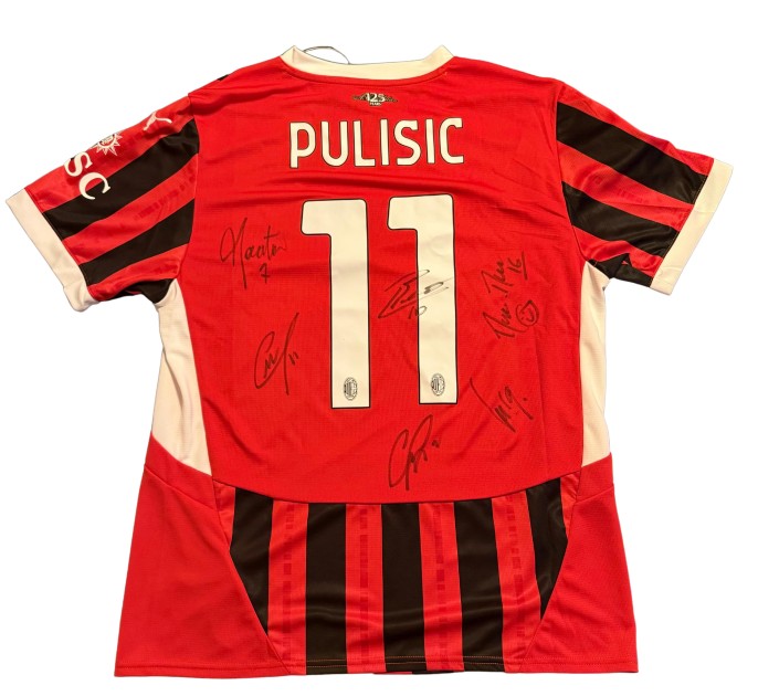 Pulisic AC Milan Official Shirt, 2024/25 - Signed by the Players