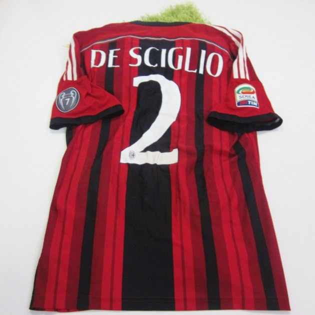 De Sciglio match worn shirt, Serie A 2014/2015, 2