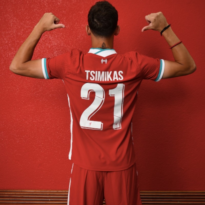 Tsimikas' Liverpool FC Match-Issued and Signed Shirt, Limited Edition 20/21