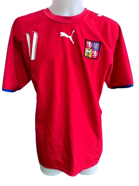 Nedvěd's Czech Republic Match-Issued Shirt, FIFA World Cup 2006