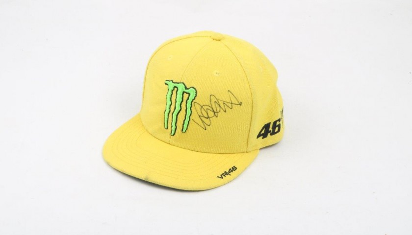 Official Monster Yamaha Cap Signed by Valentino Rossi