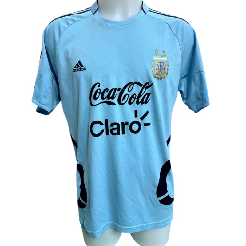 Argentina Training Worn Shirt, 2008