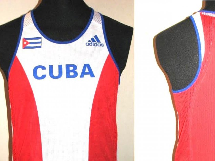 Cuba shirt, worn by Ivan Pedroso, gold medal in Sidney 2000