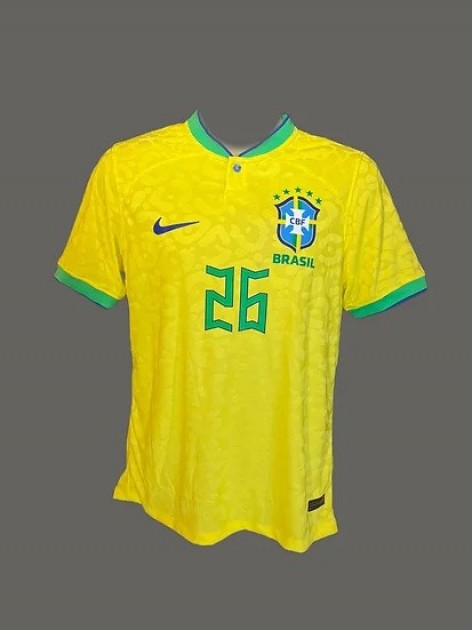 Alisson Becker 1 Brazil 2022-23 Youth Home Jersey National Team