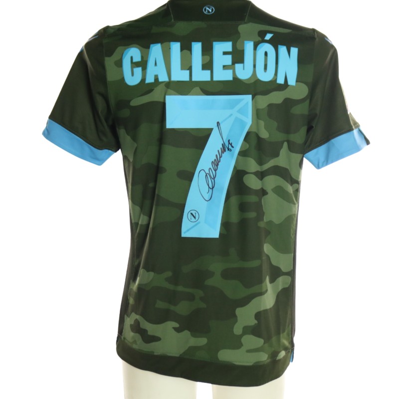 Callejon's Signed Match-Issued Shirt, Napoli vs Sassuolo 2013