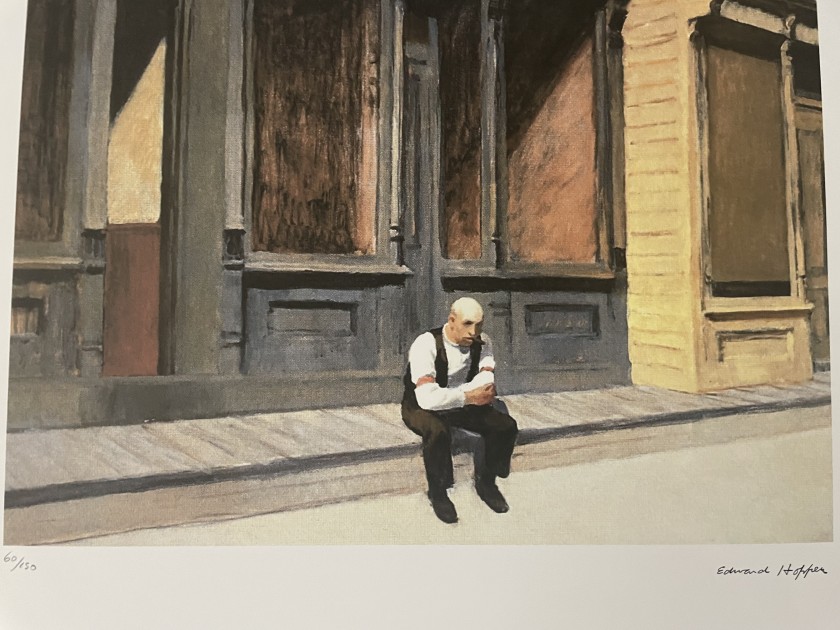 Edward Hopper Signed Lithograph 