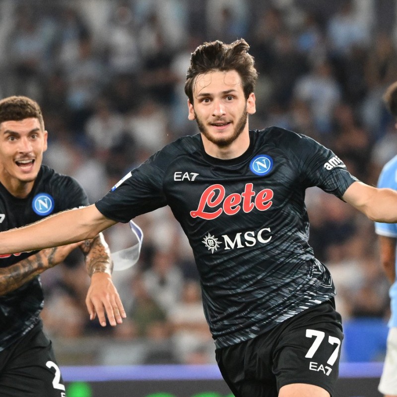 Kvaratskhelia's Napoli Signed Match Shirt, 2022/23 