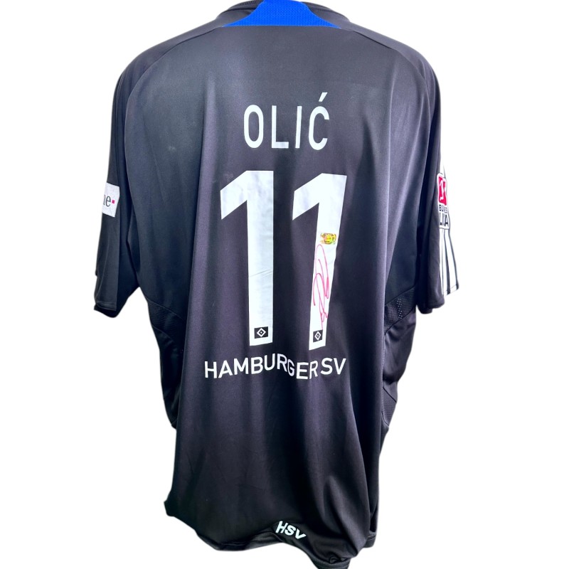 Olic's Hamburger Signed Official Shirt, 2007/08