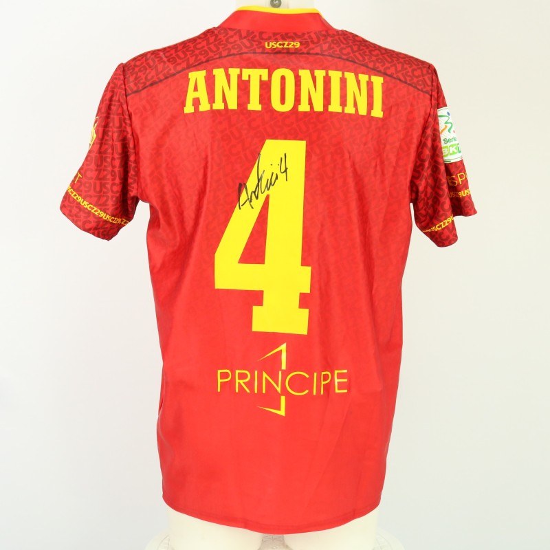 Antonini's Unwashed Signed Shirt, Catanzaro vs Südtirol 2024