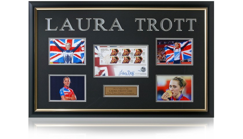 Laura Trott Signed Cycling FDC Presentation London 2012 Olympics
