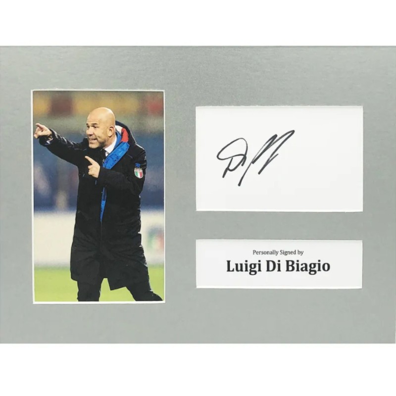 Luigi Di Biagio Signed Italy Photo Display