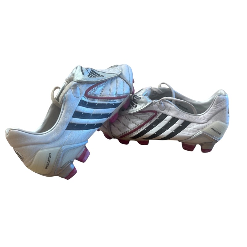 Cristian Chivu's Adidas Signed Unwashed Football Shoes