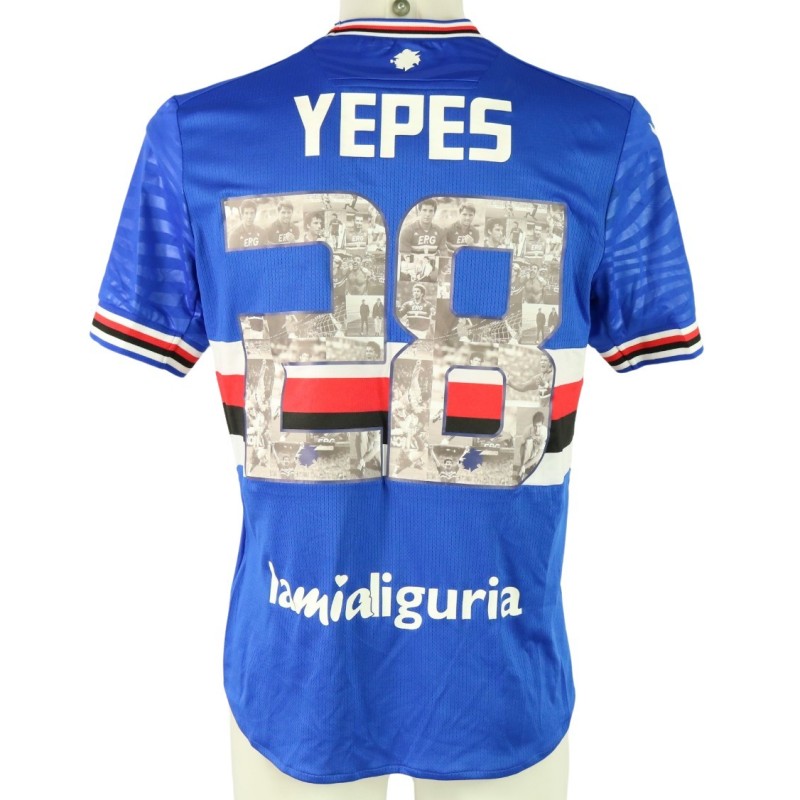 Yepes' Unwashed Shirt, Sampdoria vs Parma 2024 - Special Vialli