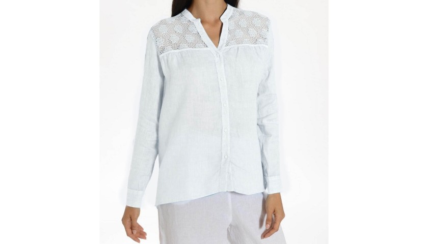 WHITE Women's Shirt by 120% Lino