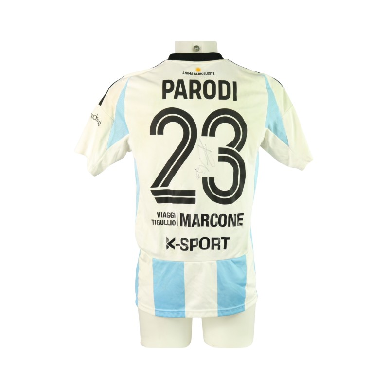 Parodi's Unwashed Signed Shirt, Virtus Entella vs Ascoli 2024