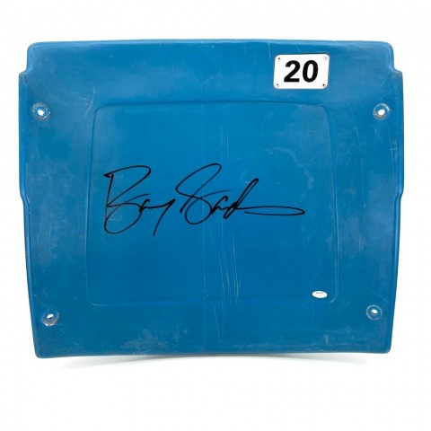 Barry Sanders' Signed Pontiac Silverdome Seat