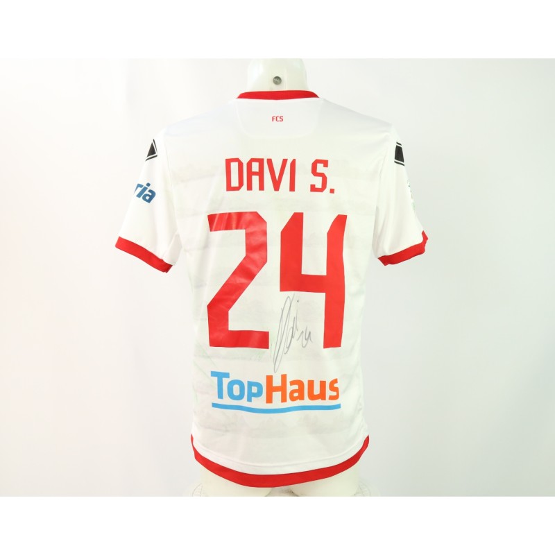 Davi's Signed Unwashed Shirt, Sudtirol vs Cremonese 2024