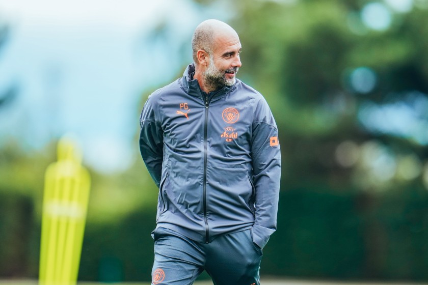 Pep Guardiola Worn Training Kit - Four in a Row Season 2023/24