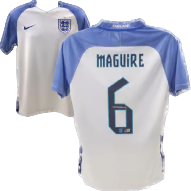 Harry Maguire's England Signed Replica Shirt