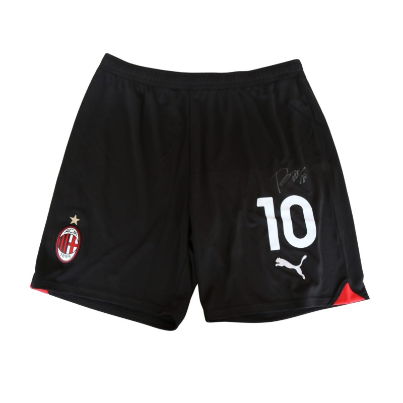 Rafa Leao Official Milan Signed Shorts, 2023/24 