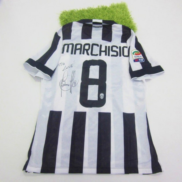 Maglia Marchisio Juventus preparata/indossata, Serie A 2014/2015